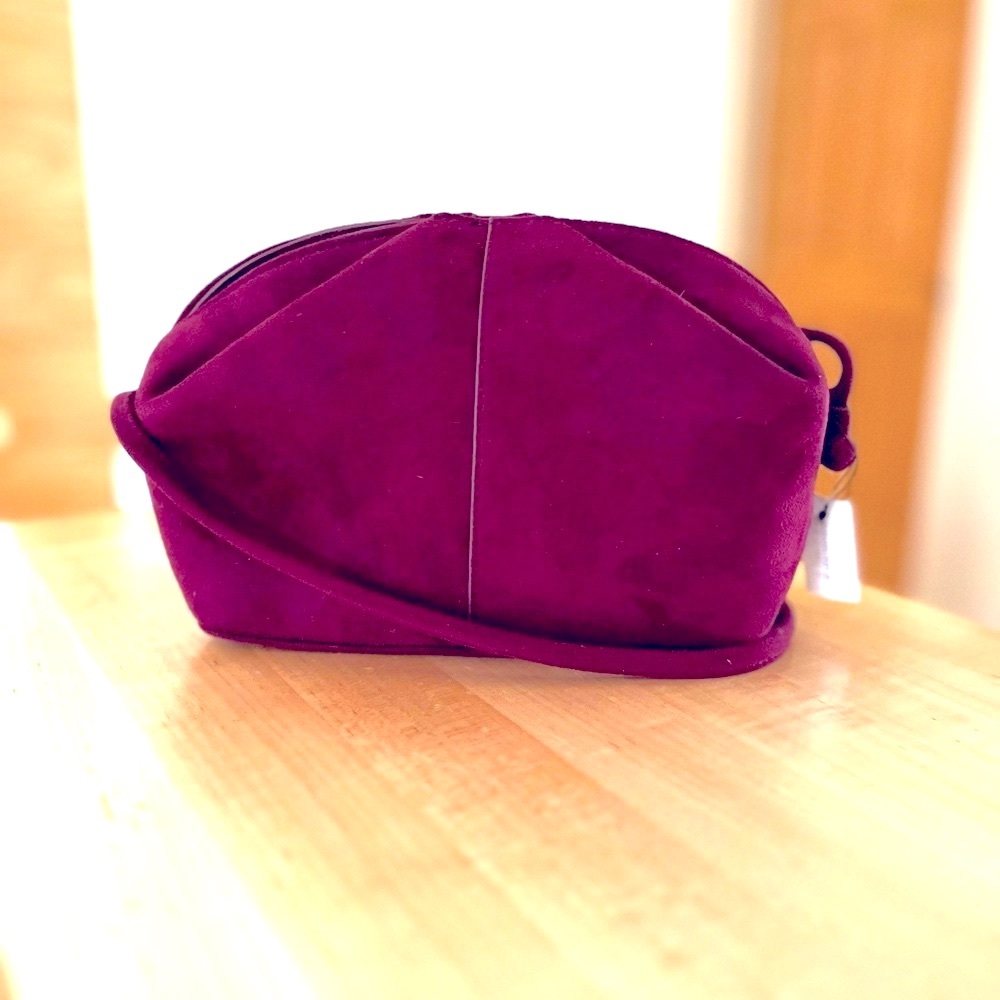 Banana Republic Elegant Burgundy Suede crossbody